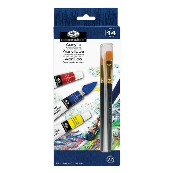 Acrylic Paint Kit - Royal & Langnickel Essentials Acrylic Artist Colors - 12x12ml