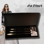 Watercolour Brush Set 3pcs - Da Vinci Kagalovska „Black & White“ Signature Edition 11492SET