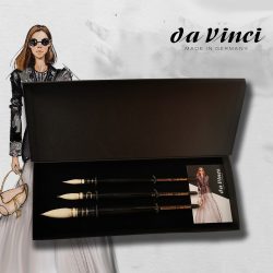   Watercolour Brush Set 3pcs - Da Vinci Kagalovska „Black & White“ Signature Edition 11492SET