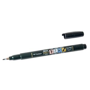 Tombow Fudenosuke ecsetfilc - puha (WS-BS, fekete)