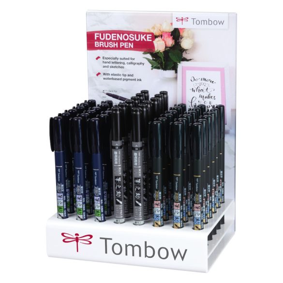 Tombow Fudenosuke ecsetfilc - display (24 db-os)