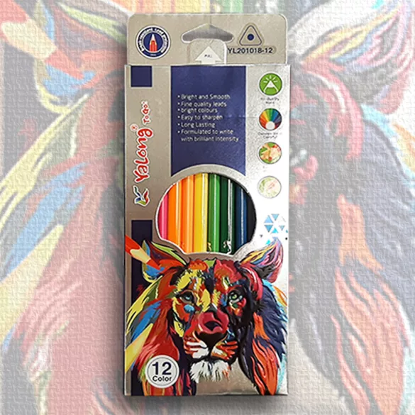 Yalong Color Pencil Triangular 12pcs