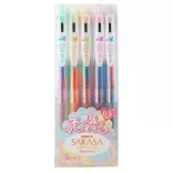 Zseléstoll készlet - Zebra Sarasa tollkészlet - 5db-os - Marble color