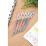 Zseléstoll készlet - Zebra Sarasa tollkészlet - 5db-os - Marble color