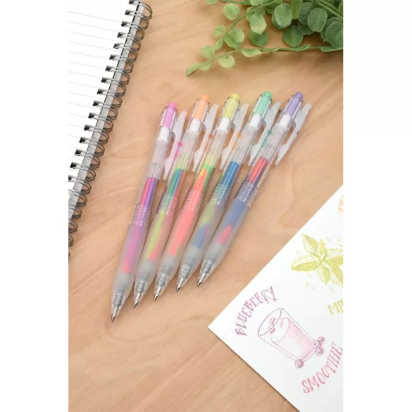 Zseléstoll készlet - Zebra Sarasa tollkészlet - 5db-os - Marble color