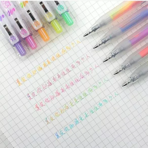 Zseléstoll készlet - Zebra Sarasa tollkészlet - 5db-os - Marble color