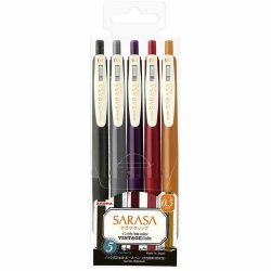 Gel Pen Set - Zebra Sarasa Pen Set - 5pcs - Vintage Color