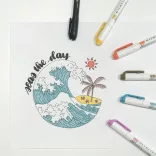 Filckészlet, kétvégű - ZEBRA Mildliner Creative Marker - 5pc - Fluorescent Set