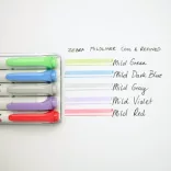 Filckészlet, kétvégű - ZEBRA Mildliner Creative Marker - 5pc - Cool & Refined Set