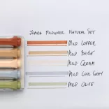 Filckészlet, kétvégű - ZEBRA Mildliner Creative Marker - 5pc - Neutral Set