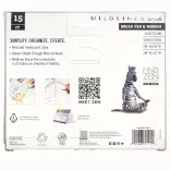 Ecsetfilc készlet, kétvégű - ZEBRA Mildliner Brush Pen & Marker in One 15pc