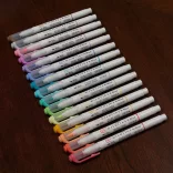 Ecsetfilc készlet, kétvégű - ZEBRA Mildliner Brush Pen & Marker in One 15pc