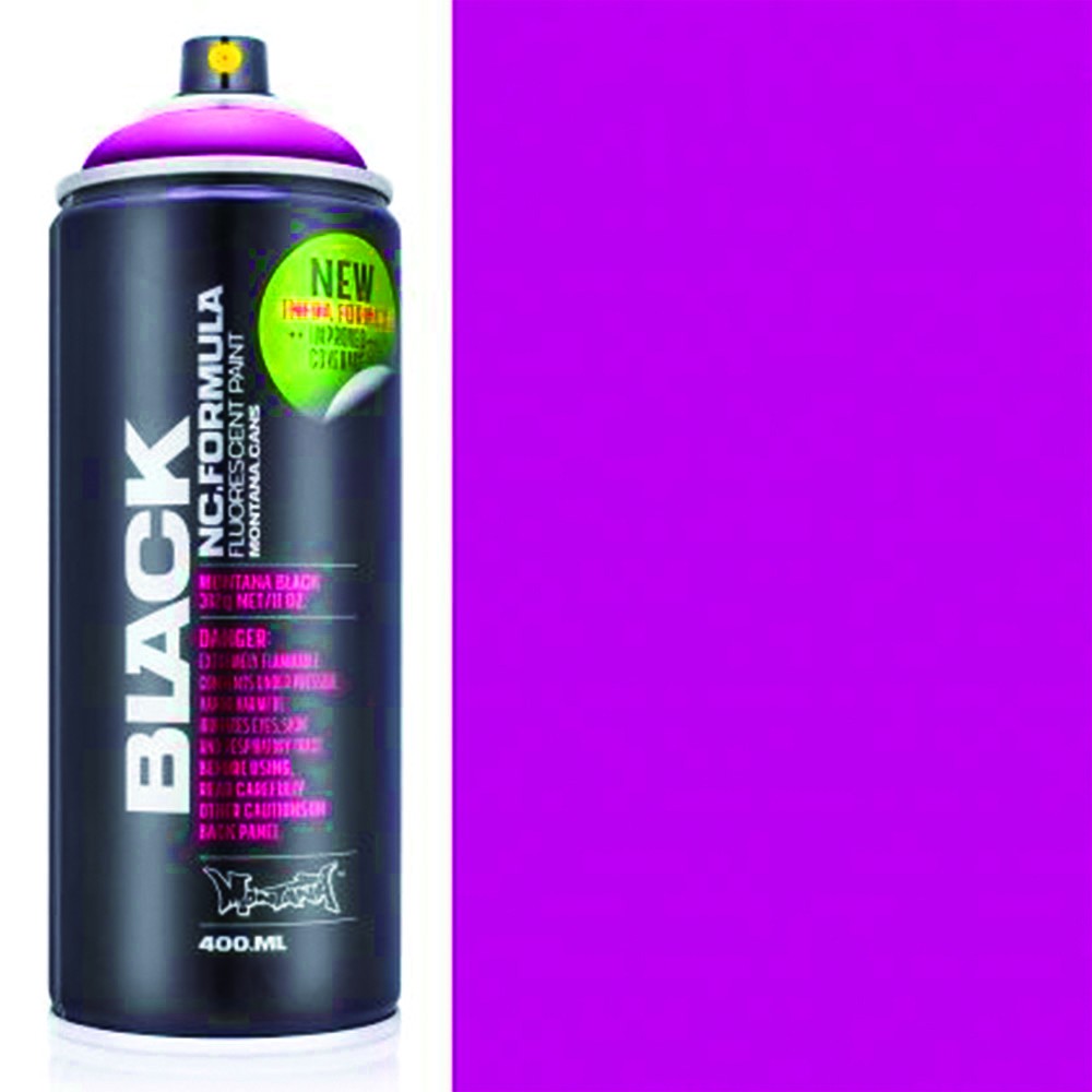Image of Fluoreszkáló festékszóró - Montana Black NC-Acrylic Fluorescent Graffiti spray paint 400ml - INFRA VIOLET