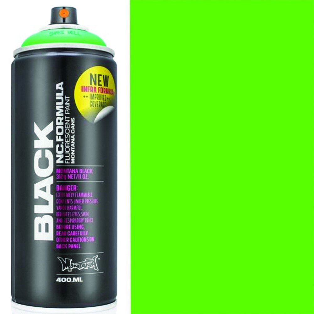 Image of Fluoreszkáló festékszóró - Montana Black NC-Acrylic Fluorescent Graffiti spray paint 400ml - INFRA GREEN