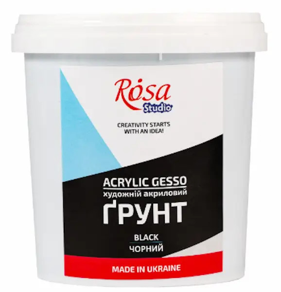 Image of Gesso - Acrylic Gesso, Fekete 280 ml (350g), ROSA Studio