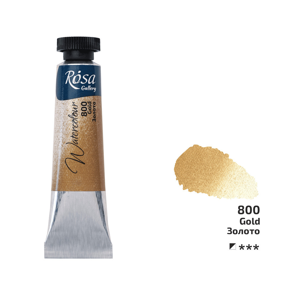 Image of Rósa Gallery akvarell festék - tubus 10 ml - Arany 800
