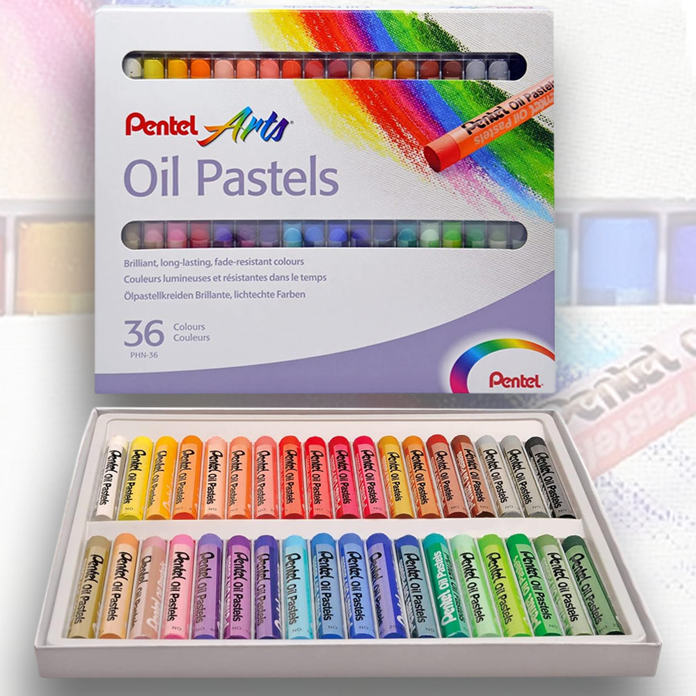 Image of Olajpasztell készlet - Pentel Arts Oil Pastels 36 Colours Set