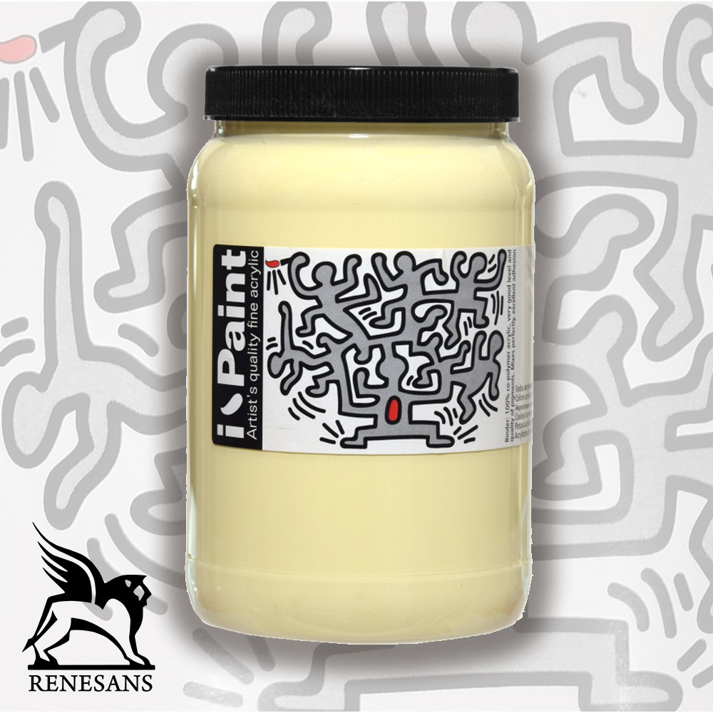 Image of Akrilfesték - Renesans i-Paint Artist's Quality Fine Acrylic 500ml - Nápolyisárga