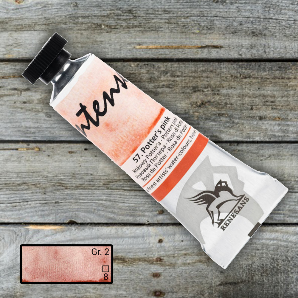Image of Akvarellfesték, tubusos - Renesans Intenso Watercolour Tube, 15ml - Potter's Pink