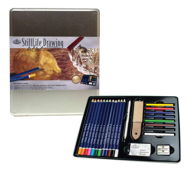 Image of Csendélet rajzolás készlet - Fémdobozos ajándékkészlet - Royal