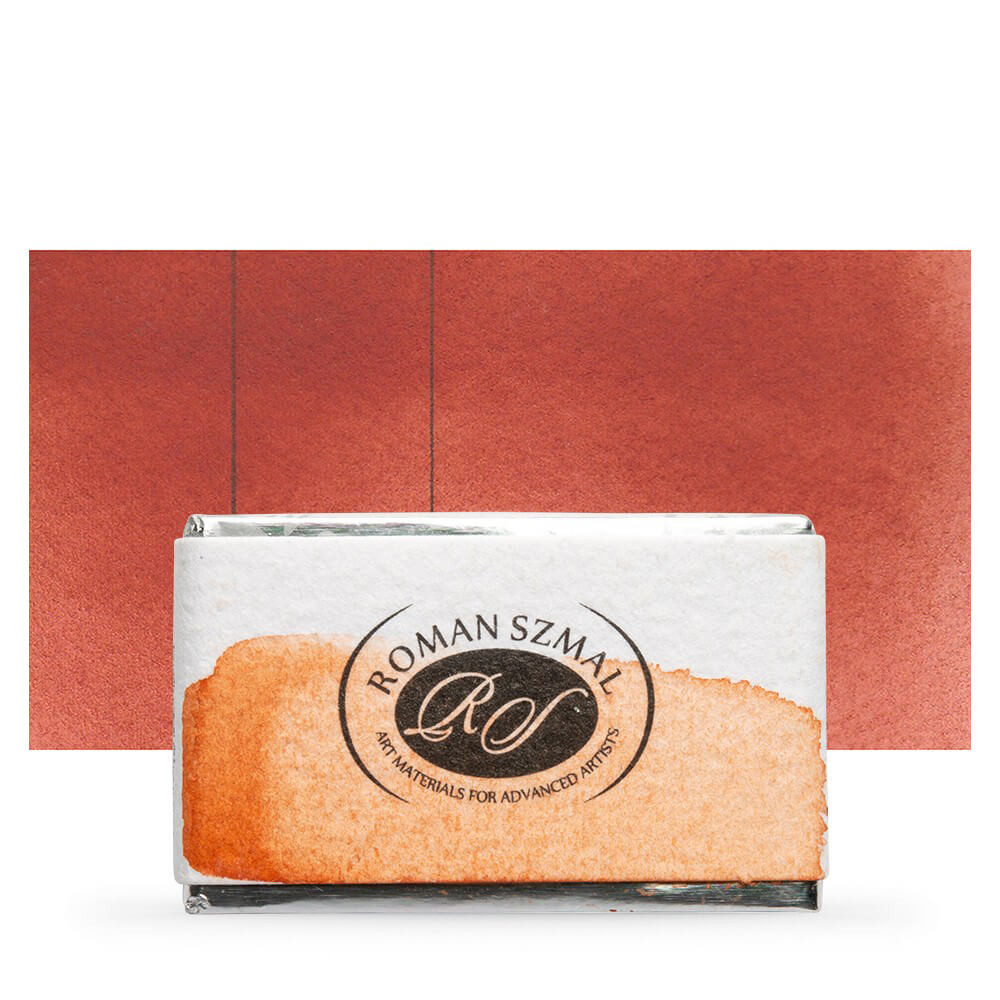 Image of Akvarellfesték, egész szilke - Roman Szmal Aquarius Watercolour Paint Full Pan 3,2ml - Terra Pozzuoli (terrakotta) 119