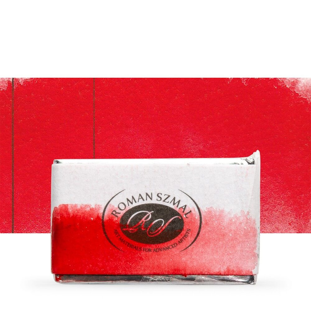 Image of Akvarellfesték, egész szilke - Roman Szmal Aquarius Watercolour Paint Full Pan 3,2ml - Pirolvörös / Pyrrole Red 210