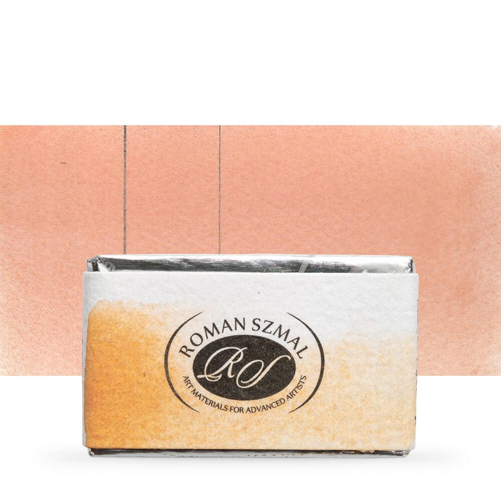 Image of Akvarellfesték, egész szilke - Roman Szmal Aquarius Watercolour Paint Full Pan 3,2ml - Nápolyi vörösessárga / Naples Yellow Reddish 212