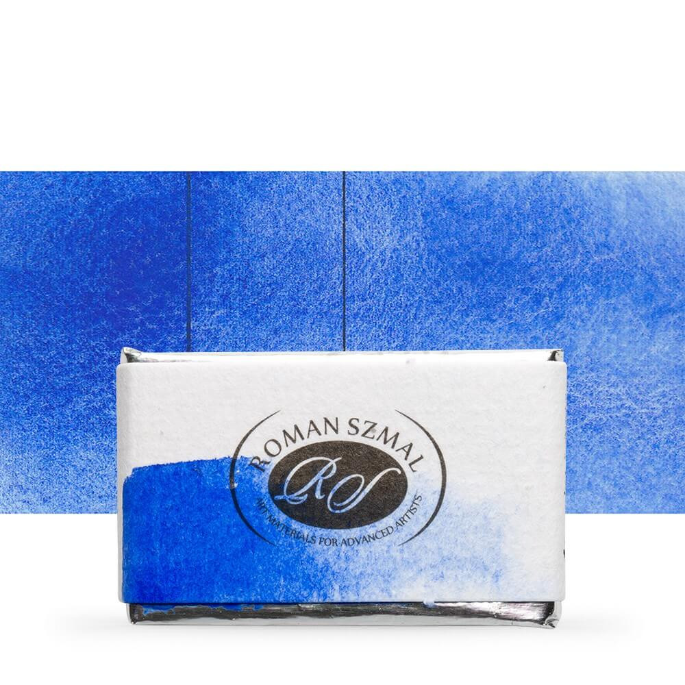 Image of Akvarellfesték, egész szilke - Roman Szmal Aquarius Watercolour Paint Full Pan 3,2ml - Franciakék / French Ultramarine 221