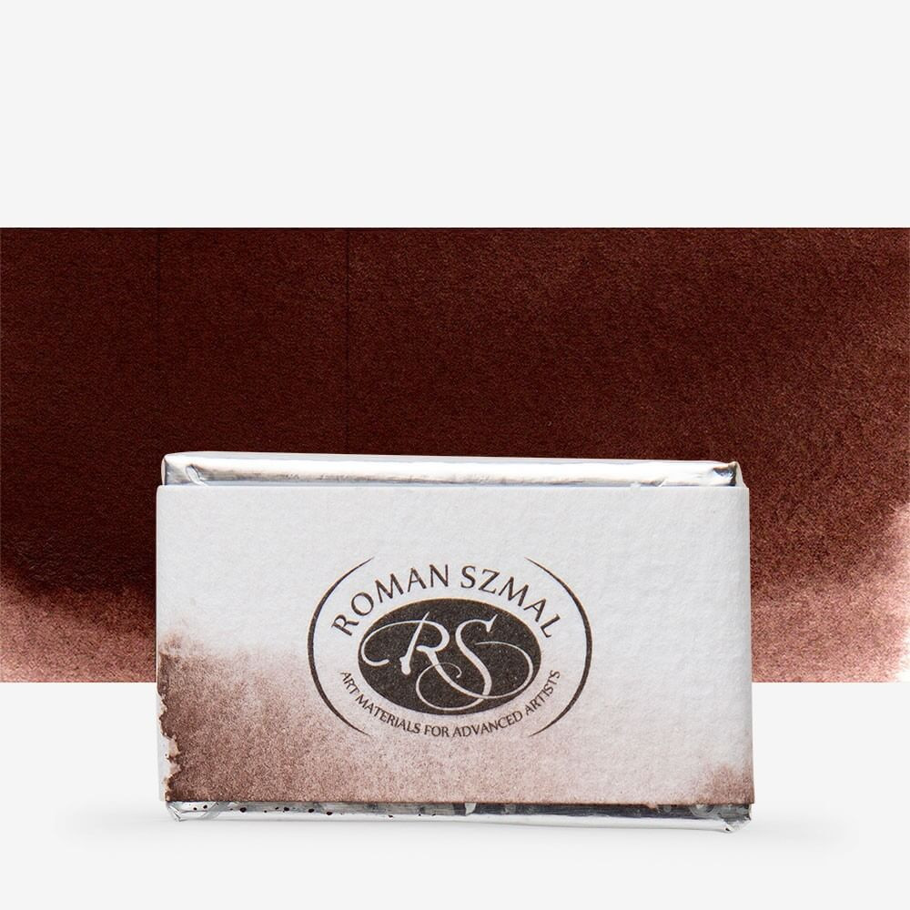 Image of Akvarellfesték, egész szilke - Roman Szmal Aquarius Watercolour Paint Full Pan 3,2ml - Mangábarna / Manganese Brown 257
