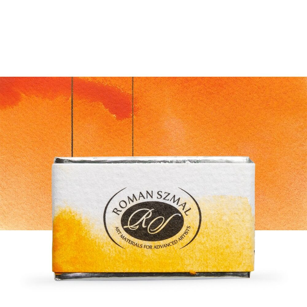 Image of Akvarellfesték, egész szilke - Roman Szmal Aquarius Watercolour Paint Full Pan 3,2ml - Sötét isoindolin sárga / Isoindolinone Yellow Deep 312