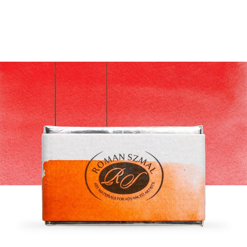 Image of Akvarellfesték, egész szilke - Roman Szmal Aquarius Watercolour Paint Full Pan 3,2ml - Élénk narancs / Brilliant Orange 314