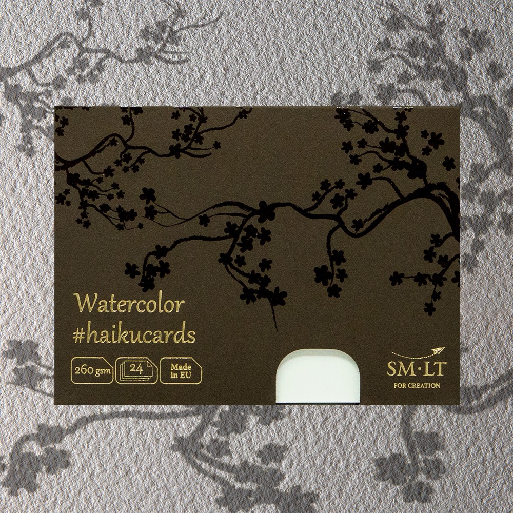 Image of Akvarell lapok - SMLT Haikucards papír - Festő papír 300gr, 24lap, 14,7*10,6 cm