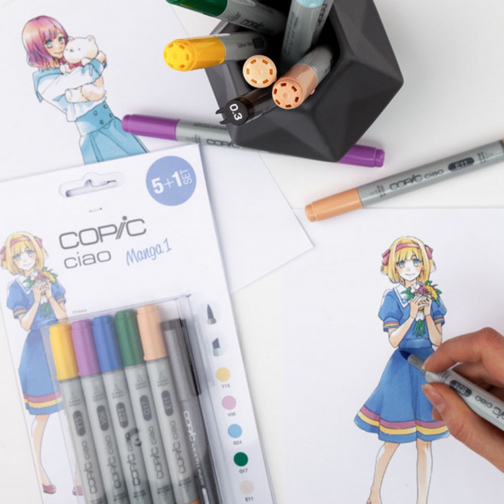 Image of Filctollkészlet - Copic Ciao 5+1 set - Manga 1