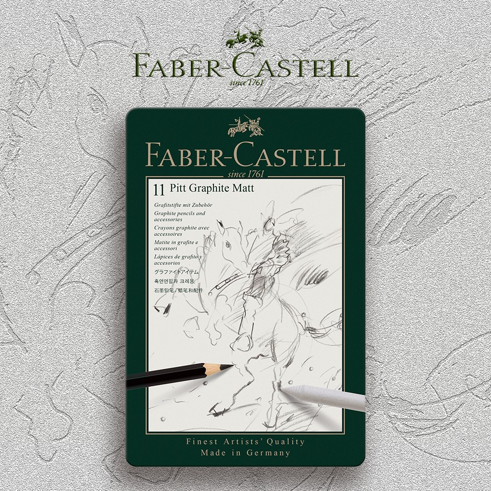 Image of Grafitceruza készlet - Faber-Castell 11 Pitt Graphite Matt