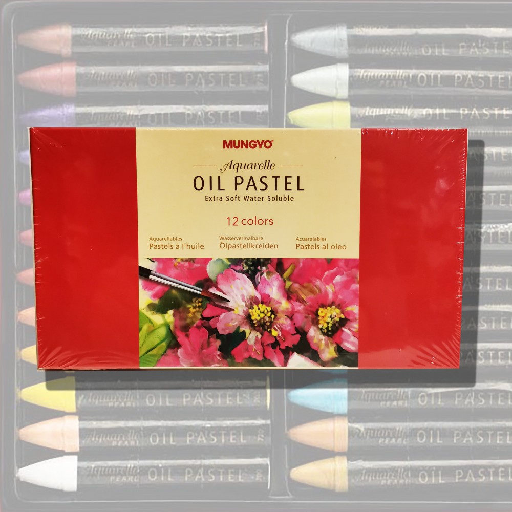 Image of Akvarell Olajpasztell készlet - Mungyo Aquarelle Oil Pastel Extra Soft 12 darabos